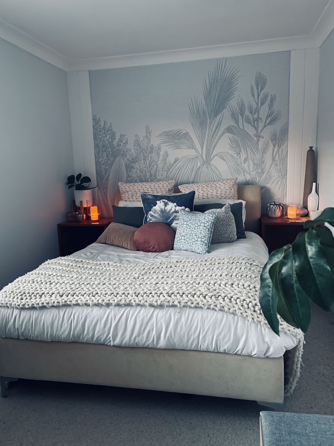 Customer photo review of Vintage Tropics Wallpaper Mural