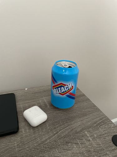 Customer photo review of "BLEACH" Beersy Silicone Sleeve Hide-a-Beer Can Cooler