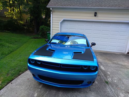 Customer photo review of Blue Angry Eyes Car Sunshade Custom Car Accessories Gifts Idea
