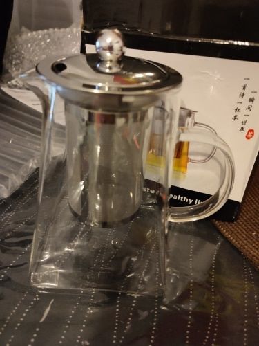 Customer photo review of Théière en Verre<br/> Monsieur Filtre