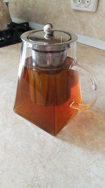 Customer photo review of Théière en Verre<br/> Monsieur Filtre
