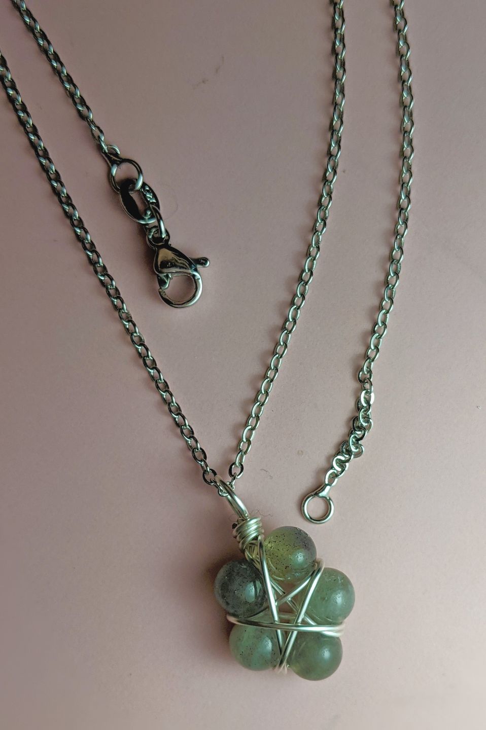 Customer photo review of Crystal Pentagram Necklace – Your Shield in Unsteady Times