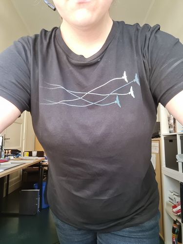 Customer photo review of VOGEL SPUR - Bio Herren Shirt