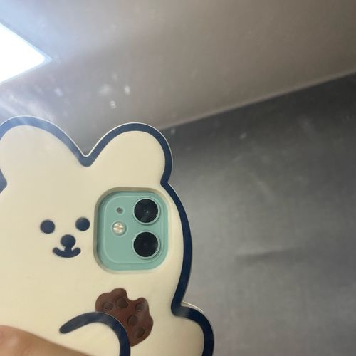 Customer photo review of Cookie Bear Yellow iPhone Case