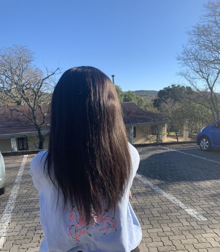Customer photo review of Brazilian Headband Wig  Straight