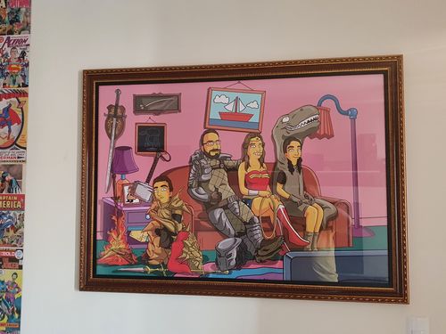 Customer photo review of RETRATO EM ARQUIVO DIGITAL FAMILIA AMARELA