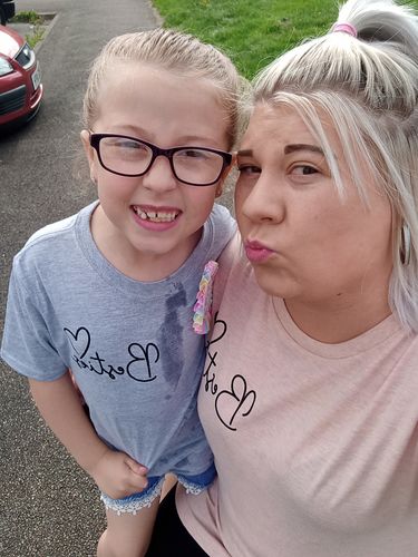 Customer photo review of Besties Mini Logo Mum & Kid Matching Tees (MRK X)