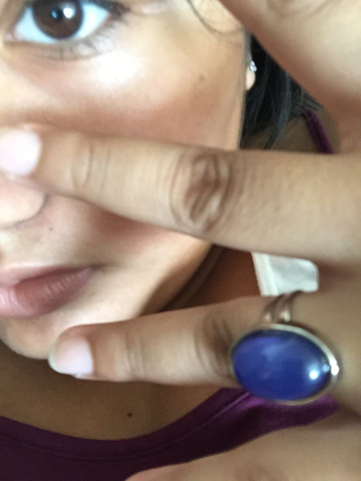 Customer photo review of Oval Mood Ring