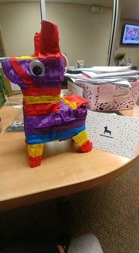 Customer photo review of Googly Eyes Piñatagram (Filled with Candy)