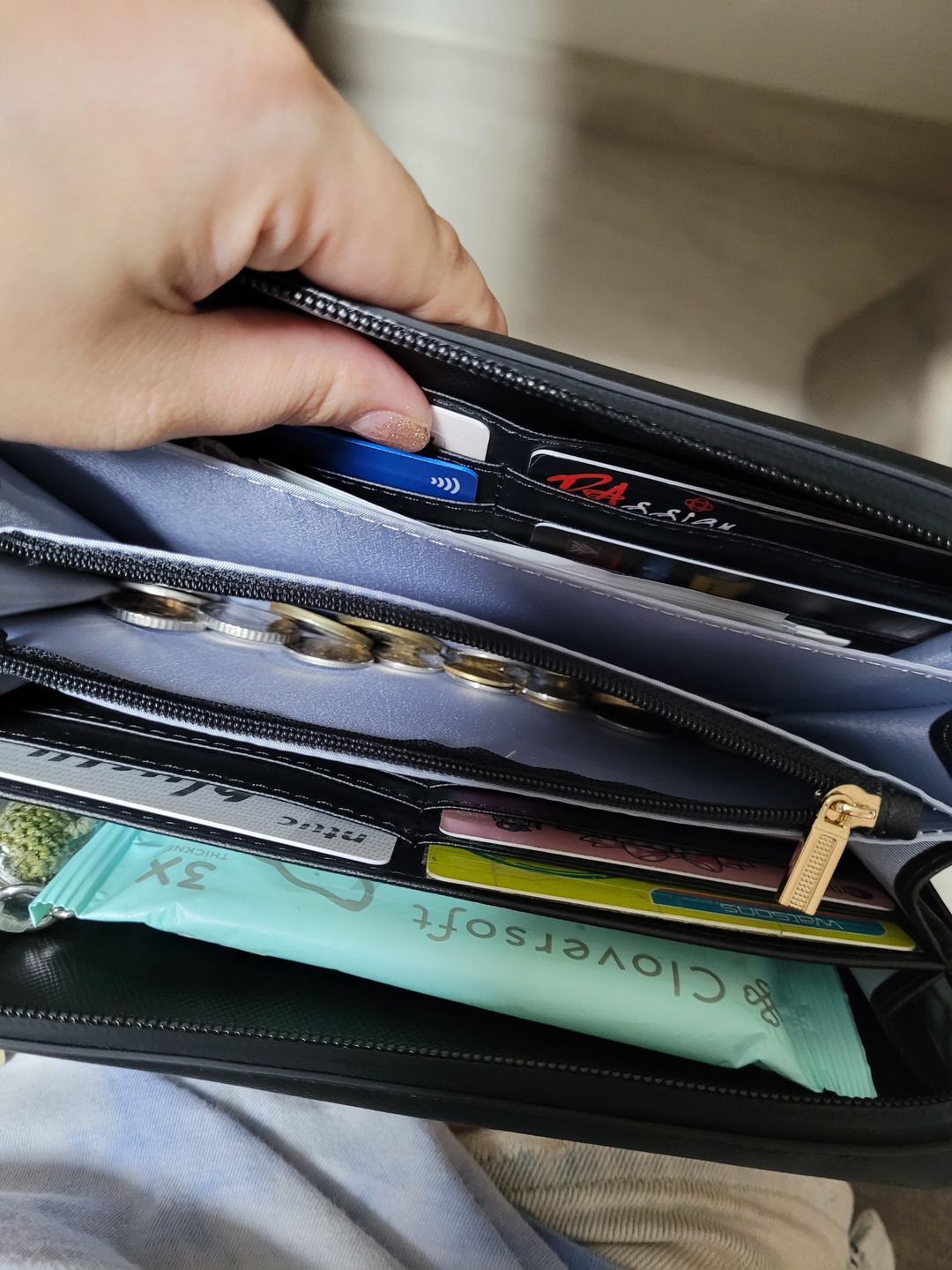 Customer photo review of Grande Marina Convertible Wallet and Belt Bag