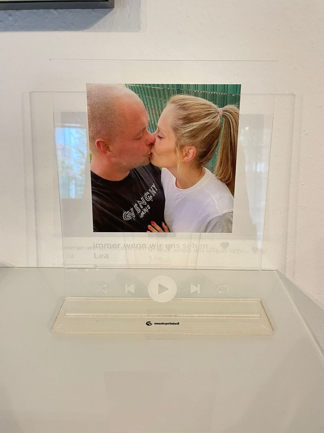 Customer photo review of Aufsteller / Ständer für Glas Album Cover