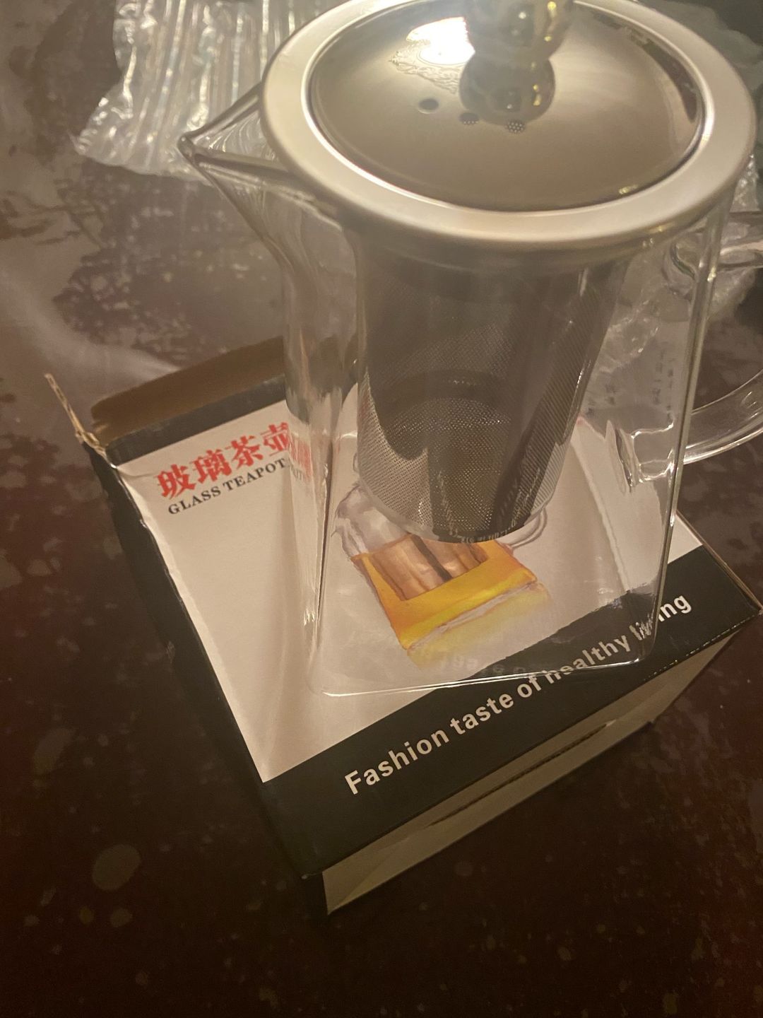 Customer photo review of Théière en Verre<br/> Monsieur Filtre