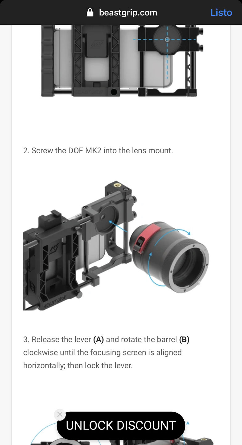 Customer photo review of BeastRail Support System for DOF Adapter