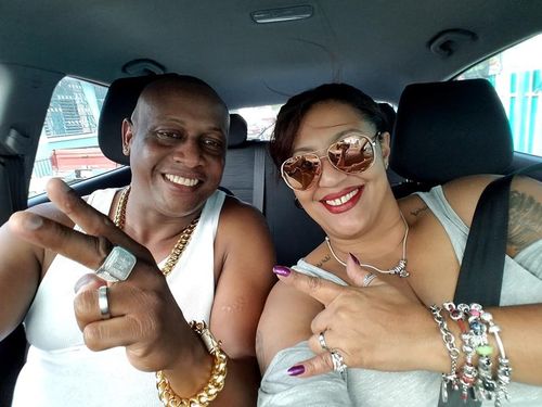 Customer photo review of 8/10/12/14/16/18MM 18K Gold Plated Iced Out  Clasp Miami Cuban Link Chain