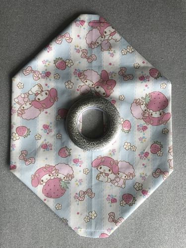 Customer photo review of Plastic Curtain Grommet - Silver