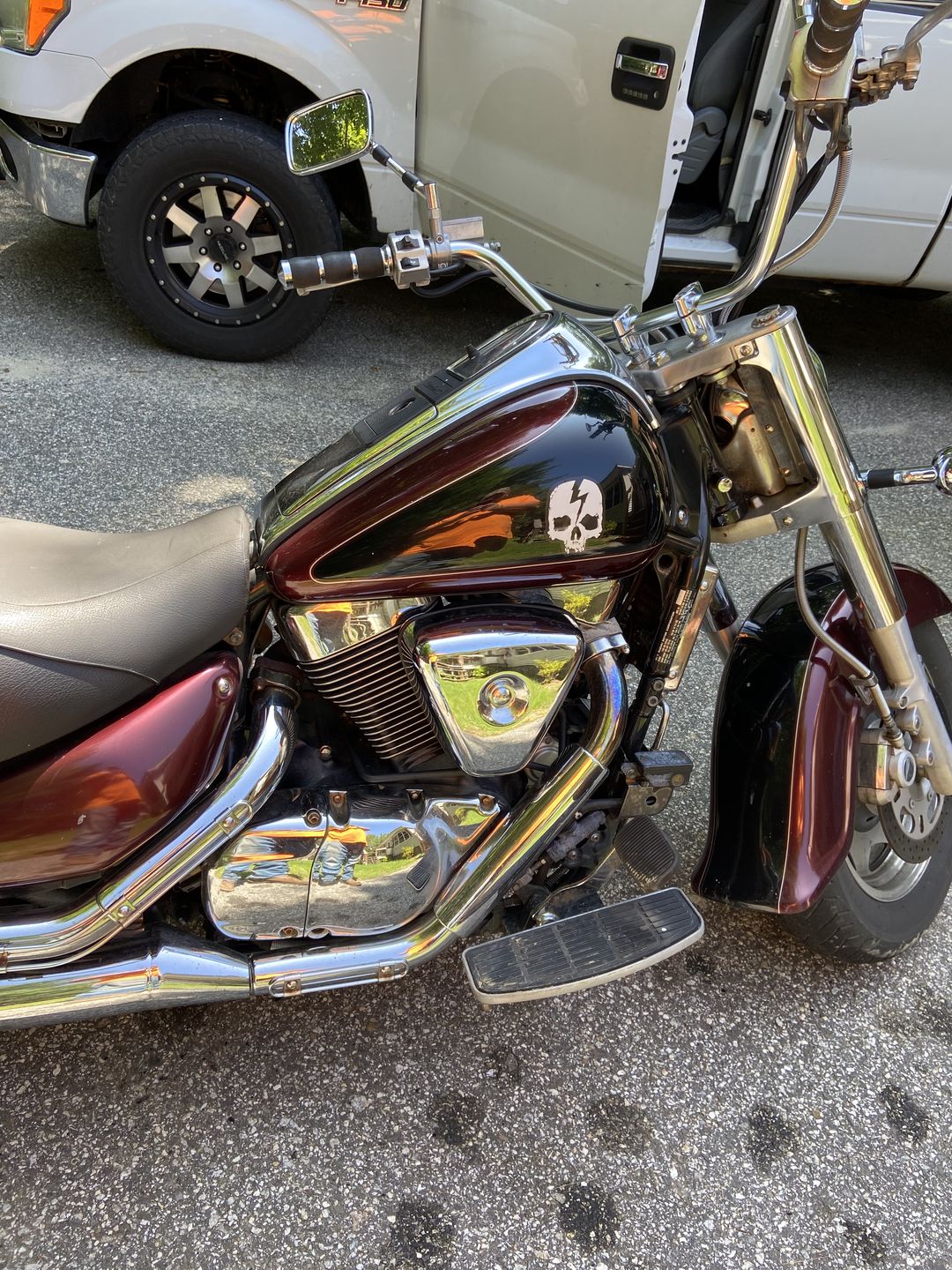 Customer photo review of SKULL LOGO STICKER