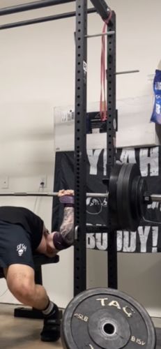 Customer photo review of Personal Record Heavy Duty Premium Elbow Wraps PR903 - Purple