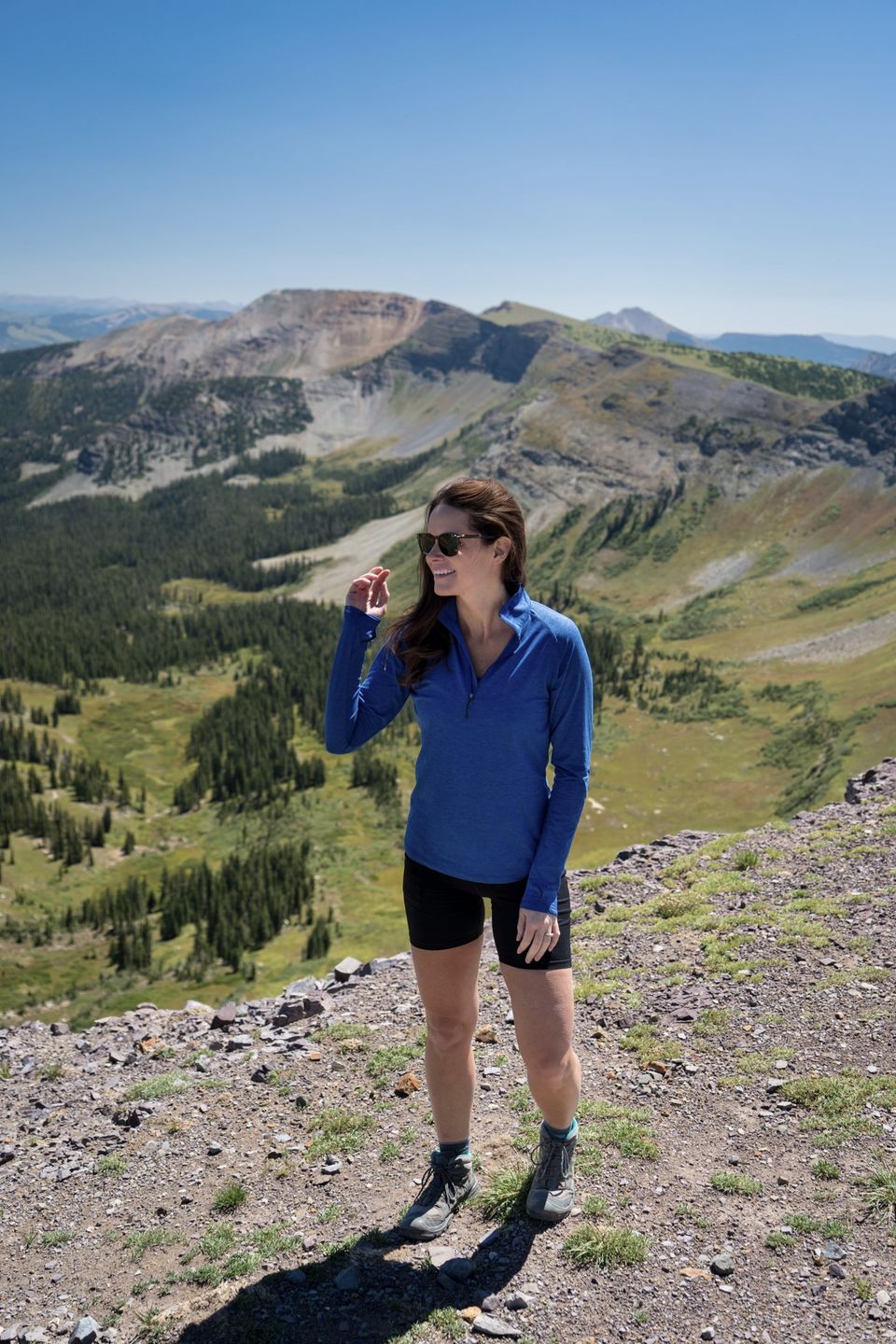 Customer photo review of Women's Pacesetter Super Soft Lightweight Quarter Zip