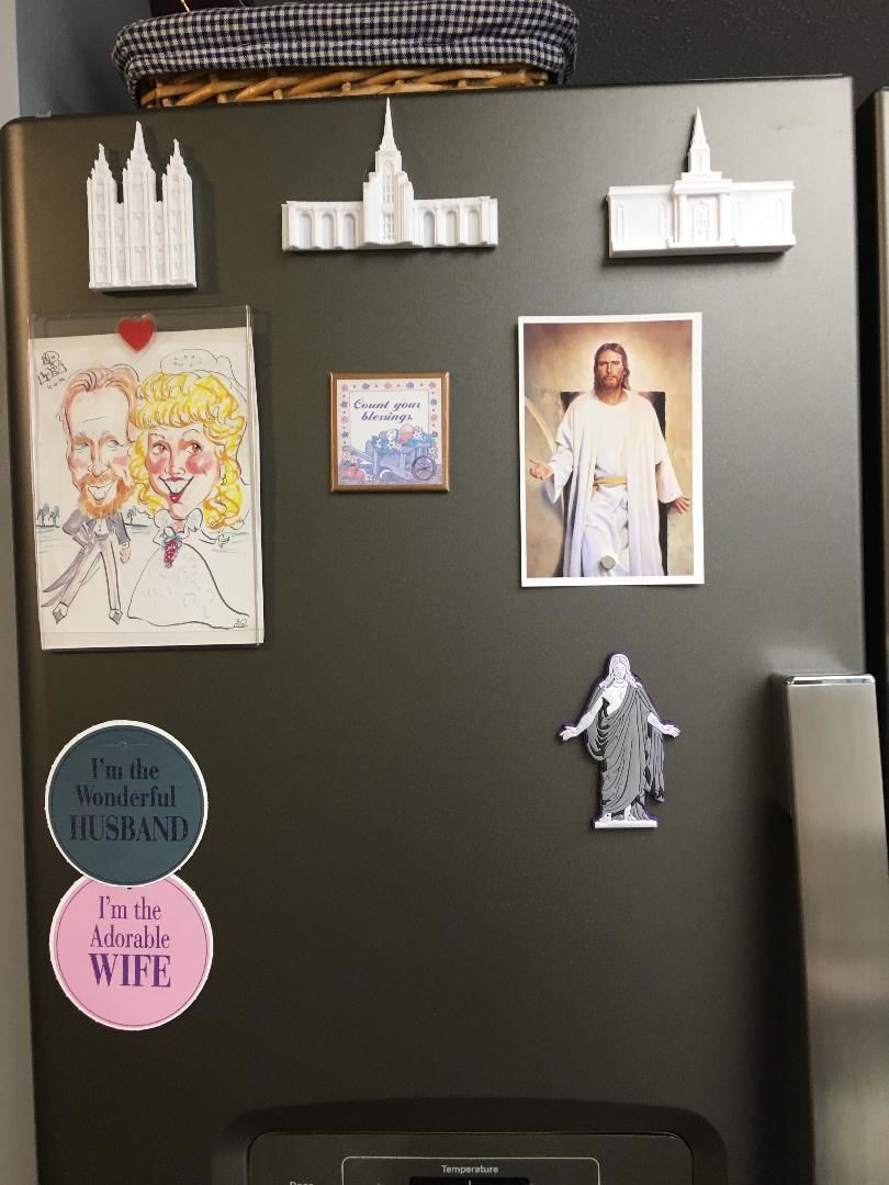 Customer photo review of 3 Temple Magnets - Gift Ready