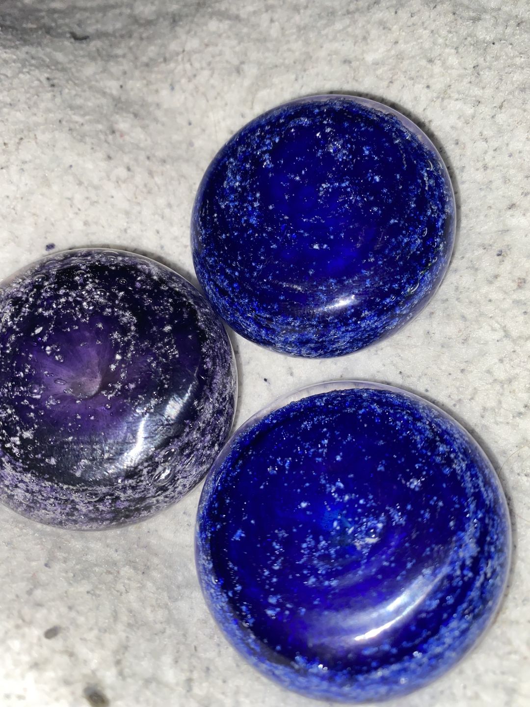 Customer photo review of Soul Stones with Infused Cremation Ashes