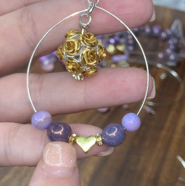 Customer photo review of Ice Cream Mini Bead Mix in Taro Root