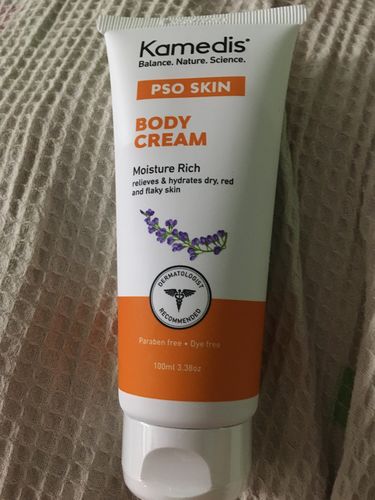 Customer photo review of קרם גוף טיפולי לעור אדמומי, מגורה ומתקלף | PSO SKIN BODY CREAM