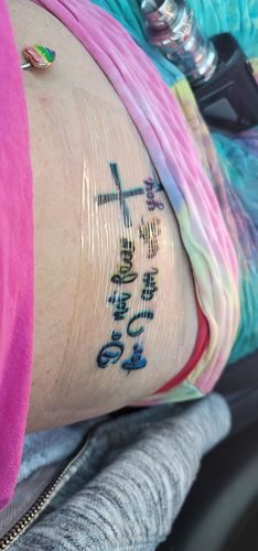 Customer photo review of Painless Tattoo™ Numbing Cream