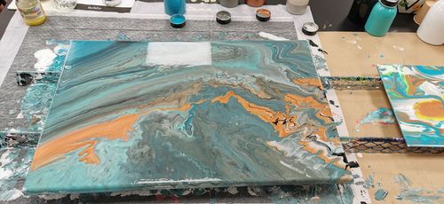 Customer photo review of Workshop: Acrylic Pouring / Einstieg ins Acrylgießen