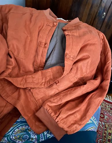 Customer photo review of Plus Size - Winter Pure Color Pocket Retro Coat