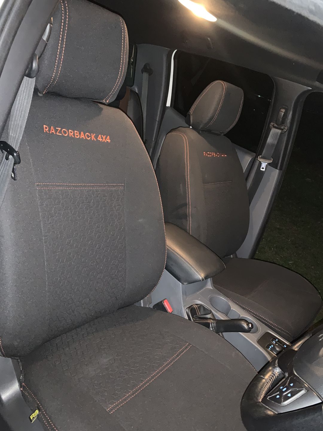 Customer photo review of Ford Ranger Premium Neoprene 2x Front Seat Covers (Made to Order)