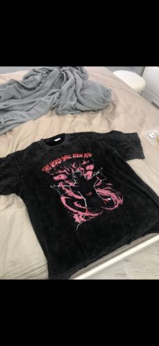 Customer photo review of Harajuku Style Vintage Washed "Pain" Oversized Tee