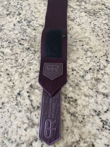 Customer photo review of Personal Record Heavy Duty Premium Wrist Wraps PR901 - Purple