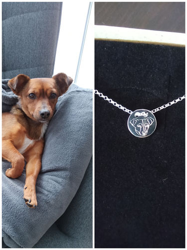 Customer photo review of Silber Lineart Love Halskette