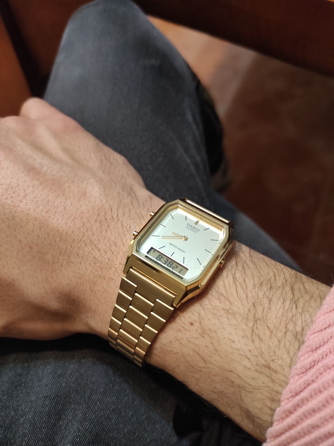 Customer photo review of Reloj Casio Vintage AQ-230GA-9DMQ Dorado
