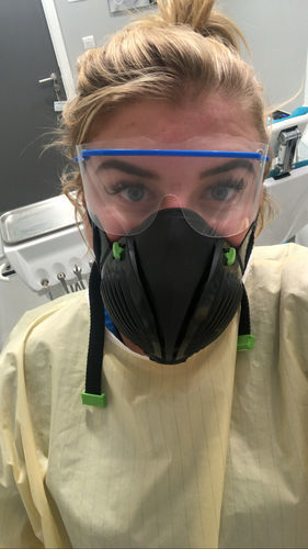 Customer photo review of Stealth P3 Dental Face Mask + Free Set of Replacement Filters