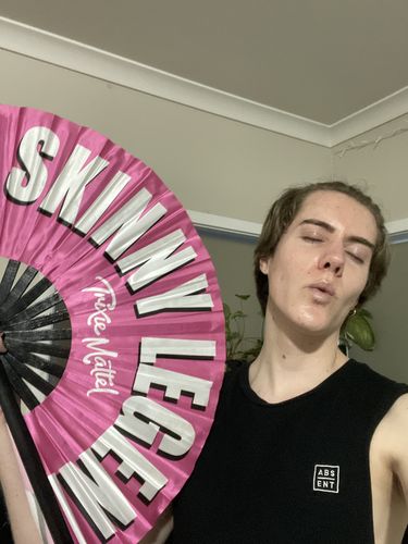 Customer photo review of Trixie Mattel Skinny Legend Fan