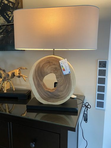 Customer photo review of Schwemmholz Tischleuchte Nature´s Own | Höhe 62 cm | Lampenschirm: Beige