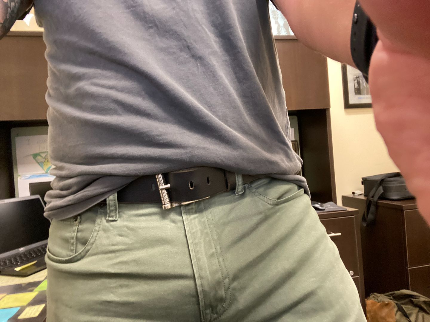 Customer photo review of The Pinnacle Belt - Brown 100 % Premium Leather Belt