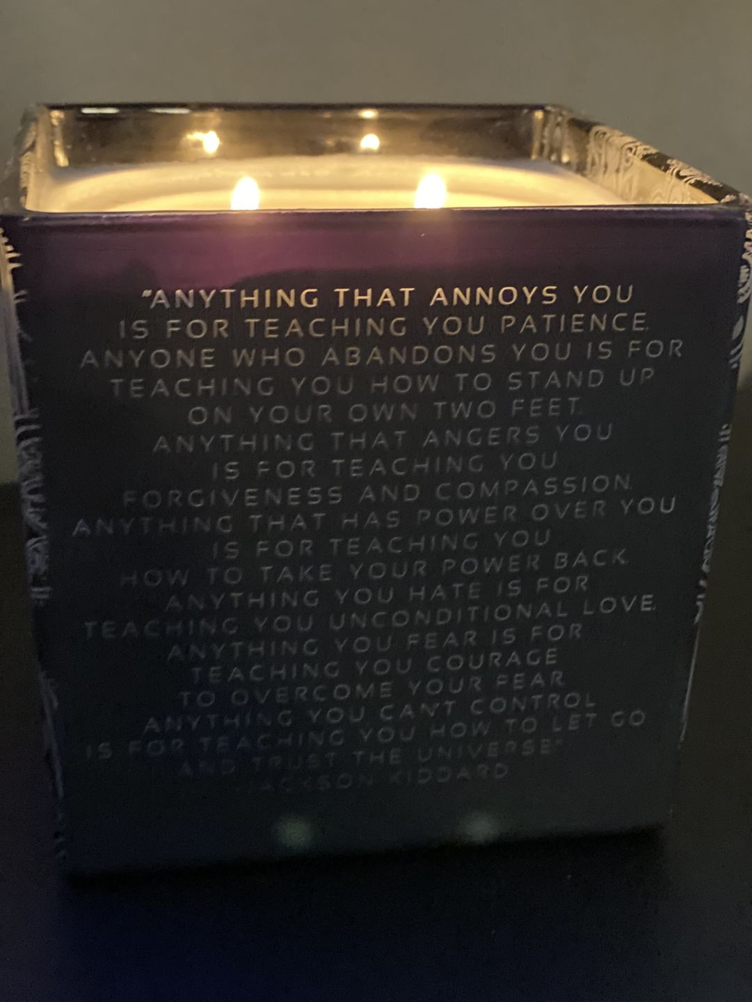Customer photo review of COMPLETELY CUSTOM CANDLE