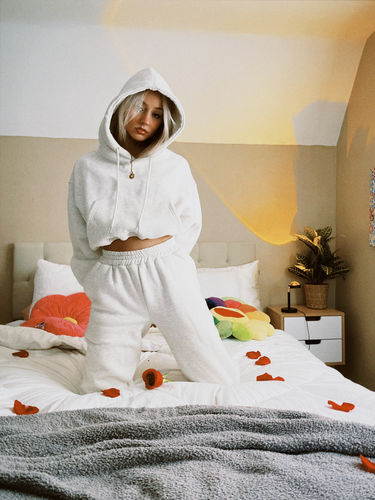 Customer photo review of oatmeal daydreamer hoody