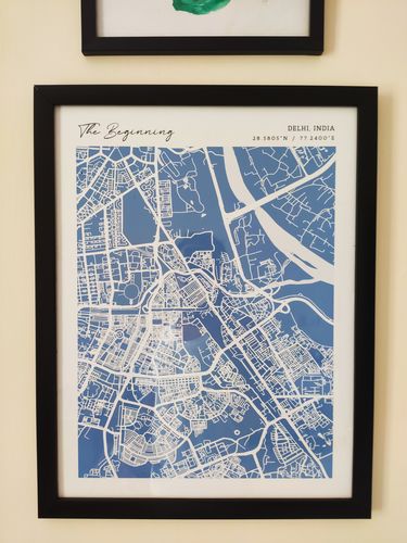Customer photo review of Map Art - Powder Blue - Modern #2
