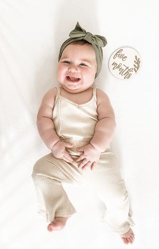 Customer photo review of Toddler Girls Solid Color Sleeveless Romper & Bell Trousers Toddler Girls Wholesale