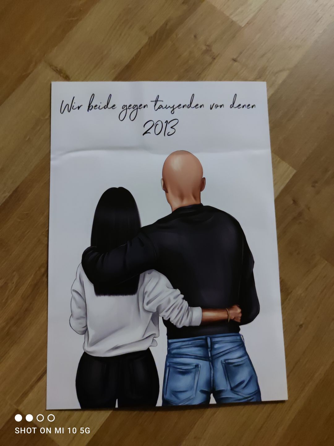 Customer photo review of Pärchen (Mann & Frau) - Personalisiertes Poster