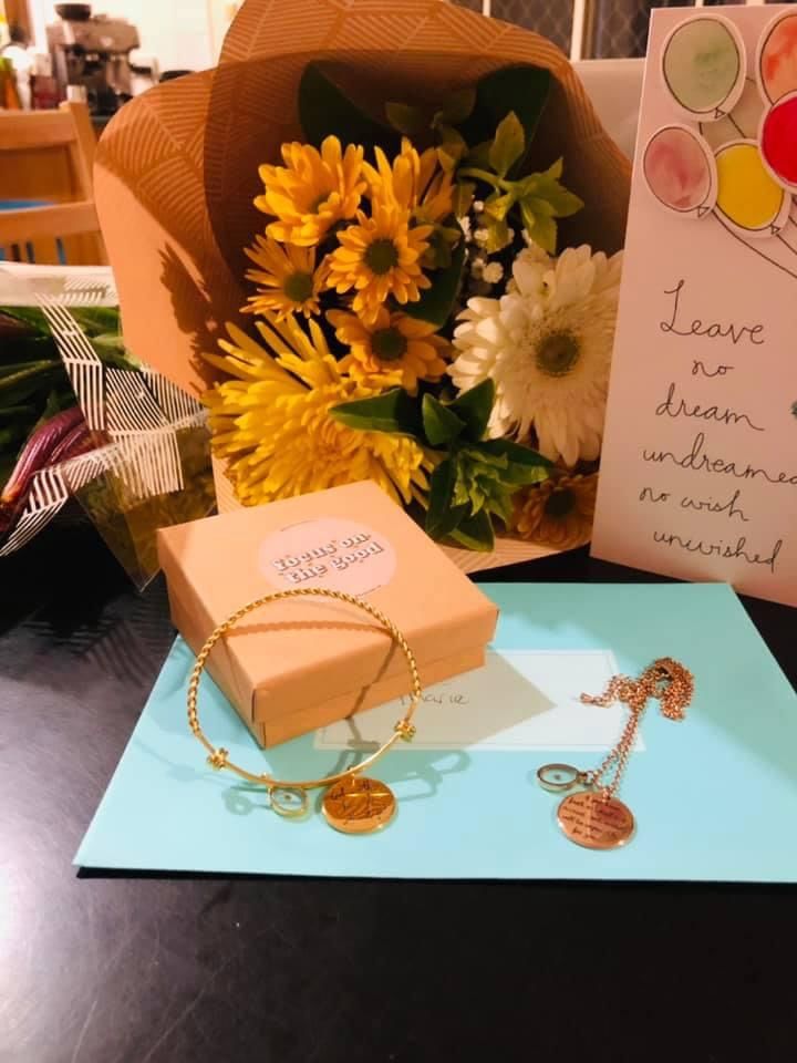 Customer photo review of God is Within Her, She Will Not Fail Bracelet