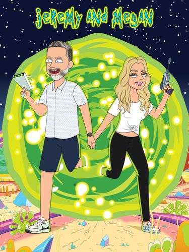 Customer photo review of 'Rick and Morty' Custom Portrait