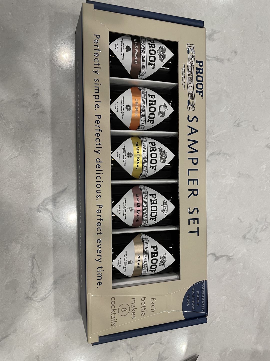 Customer photo review of Old Fashioned Cocktail Syrup Mini Set