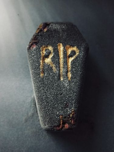 Customer photo review of Charcoal Coffin Bath Bomb - Graveyard Rose Ring Collection
