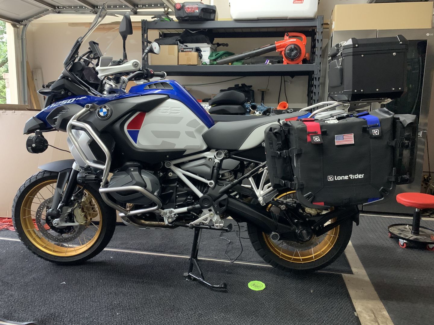 Customer photo review of MotoBag Quick Release System