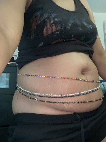 Customer photo review of Labadi Waist Beads