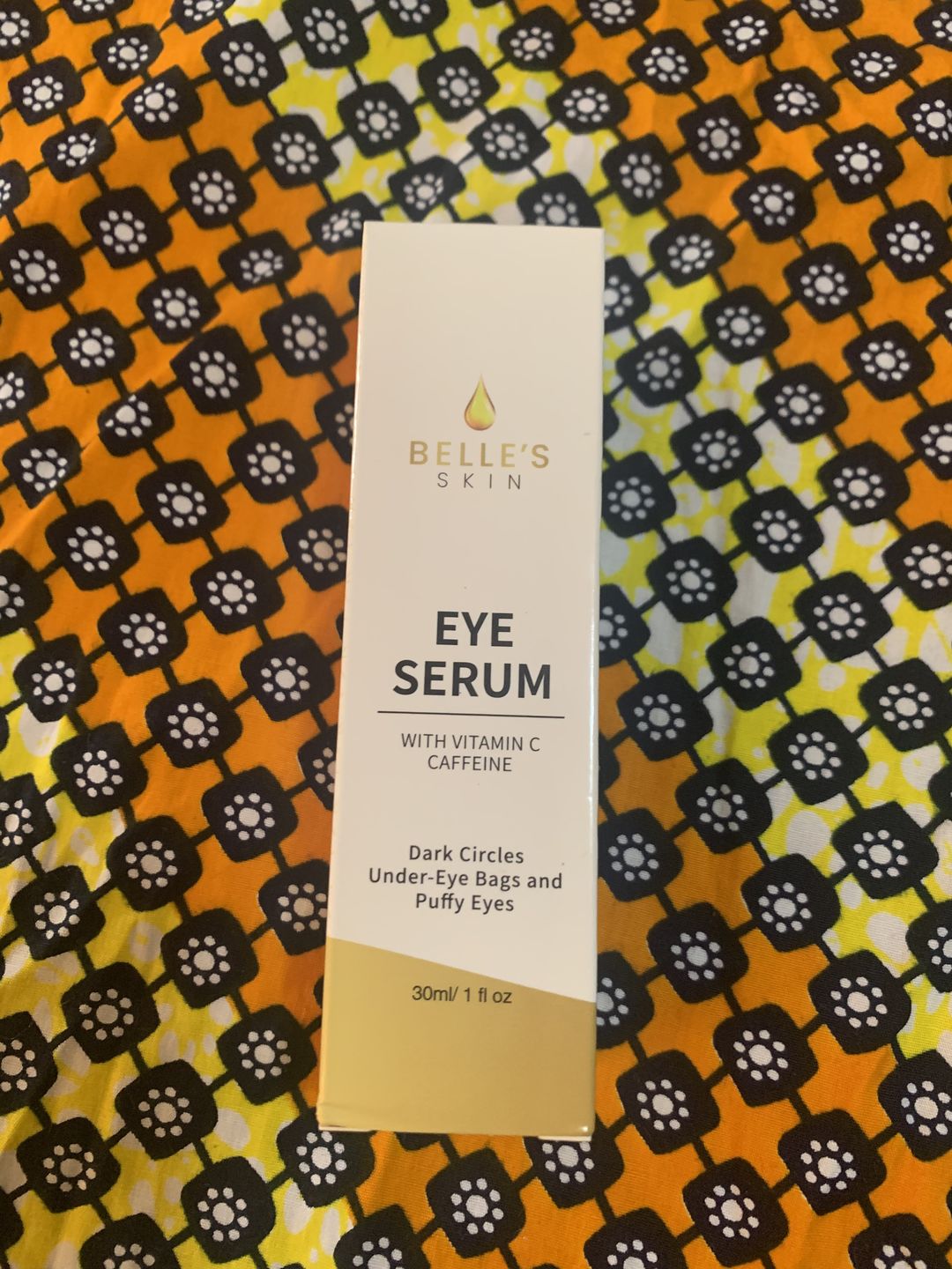 Customer photo review of Belle's Secrets Dark Circle Eye Serum